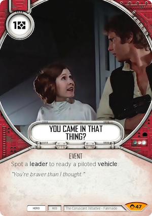 You Came In That Thing?